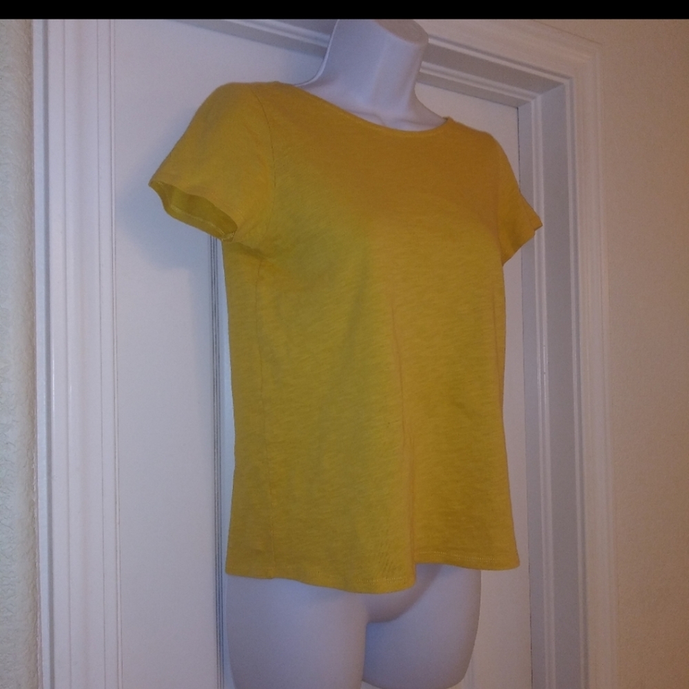 Sezane Yellow Strappy Back T Shirt Top - Picture 4 of 7